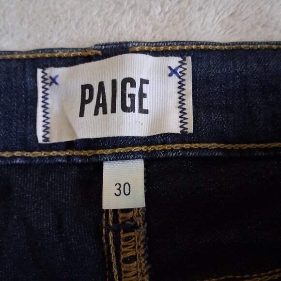Paige Women's Size 30 Transcend Verdugo Mid Rise Ankle Skinny Dark Wash Jeans - Picture 7 of 16